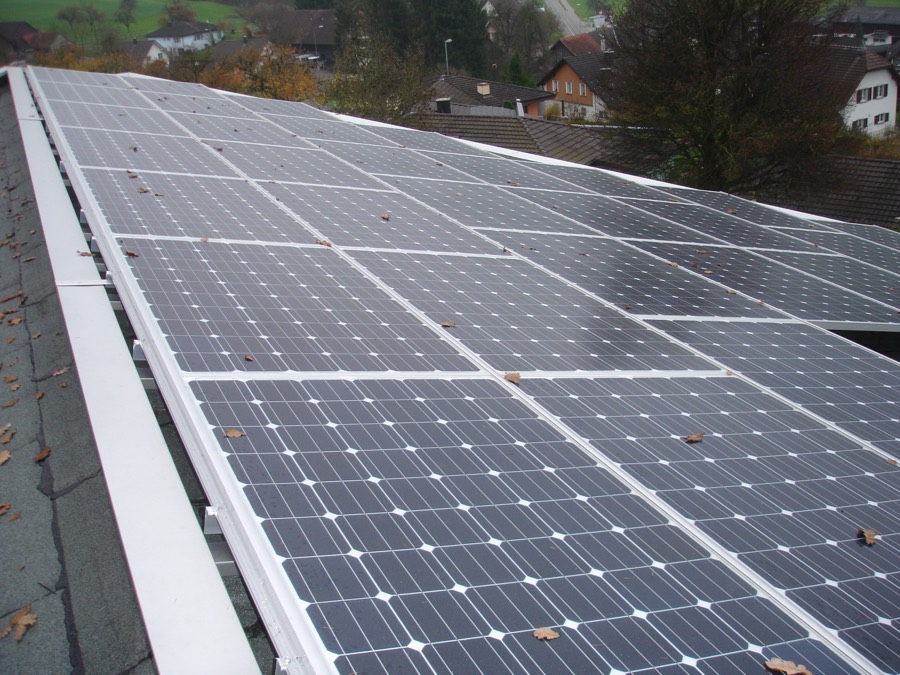 Photovoltaik-Anlage auf einem Steildach