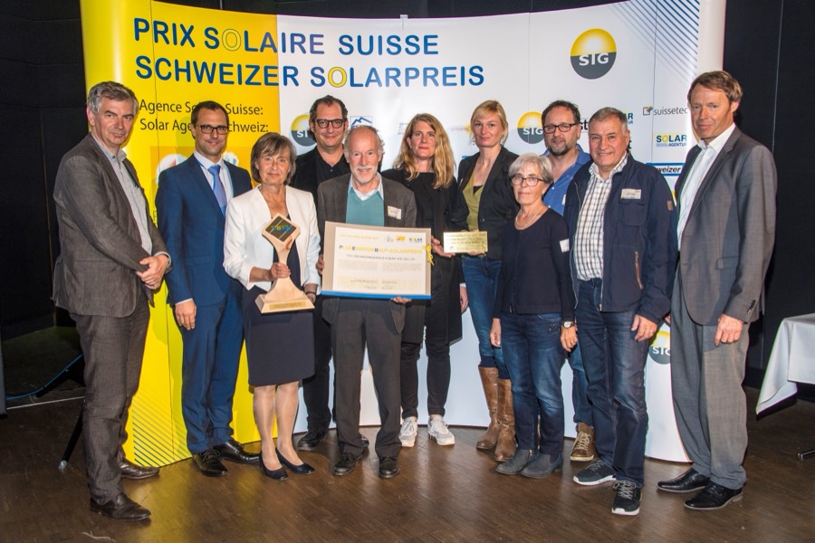 Preisübergabe des Schweizer Solarpreises 2017 in Genf